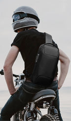 Sacoche Bandoulière Homme Verticale à Cadenas et Port USB