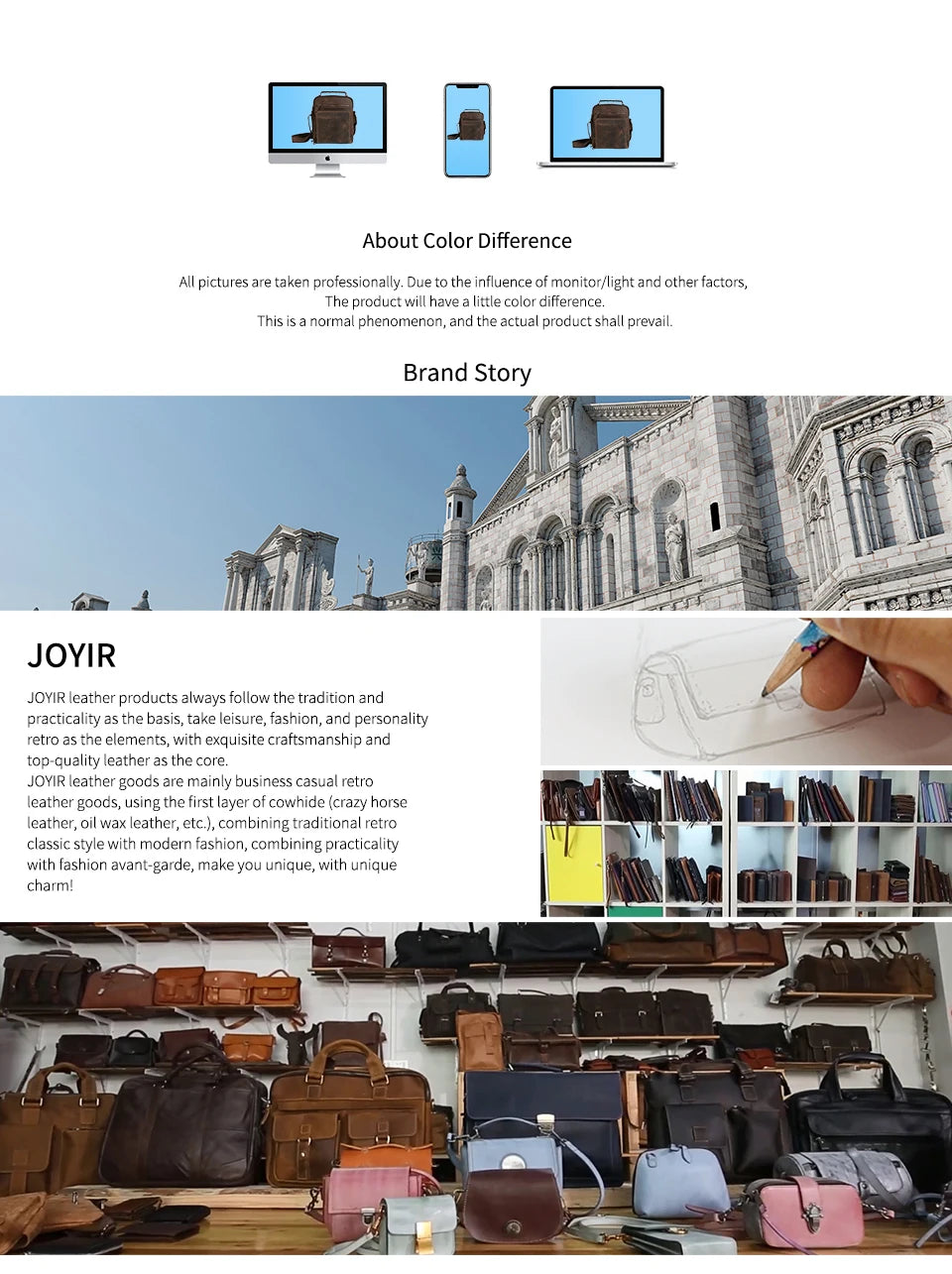 JOYIR New Genuine Leather Men Vintage Handbags Small Flap Men's Shoulder Bag Casual Office Messenger Bags Fashion Crossbody Bag