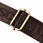 Sacoche Bandoulière Homme en Cuir Mat et Laiton