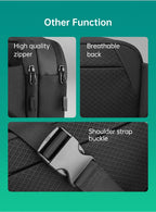 Sacoche Bandoulière Homme Horizontale en Toile Oxford