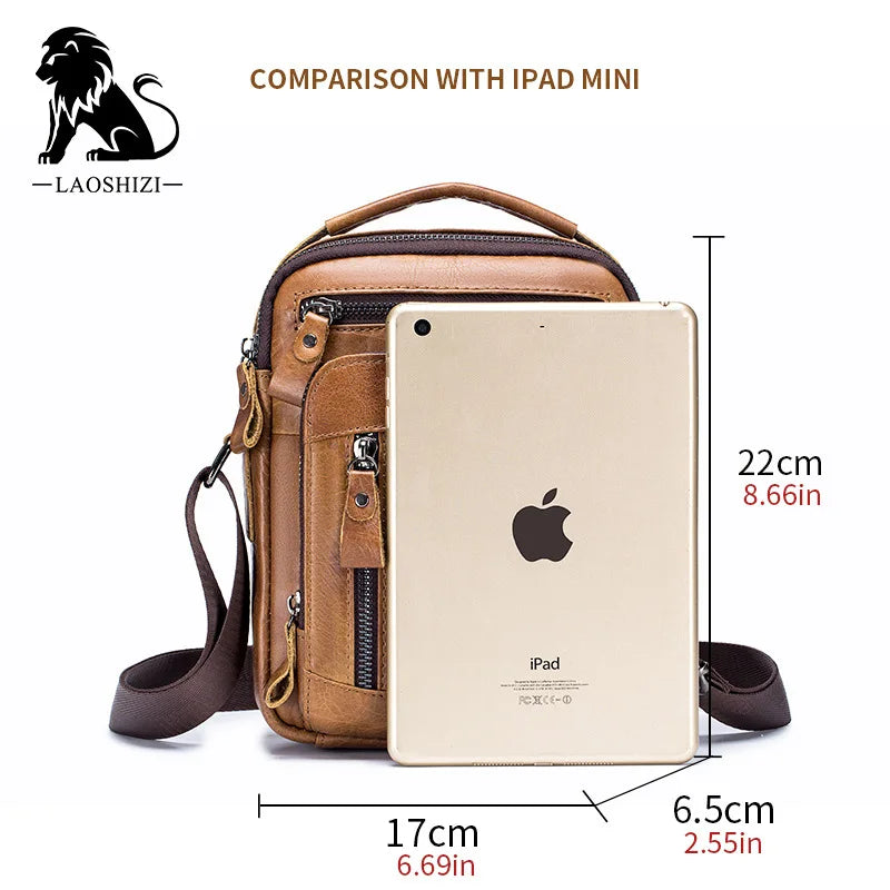 Brand 100% Genuine Leather Men's Shoulder Bags Messenger Bag for Men Crossbody Bags New Small Man Designer Handbag Bolso Male
