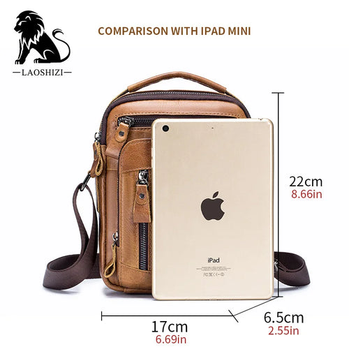Brand 100% Genuine Leather Men's Shoulder Bags Messenger Bag for Men Crossbody Bags New Small Man Designer Handbag Bolso Male