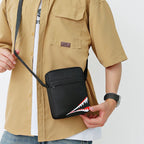 Mini Sacoche Bandoulière Homme en Nylon Noir