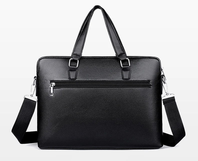 Kangaroo Leather Briefcases For Men Laptop Designer Document A4 Business Tote Handbag Shoulder Square Side Porter Crossbody Bag