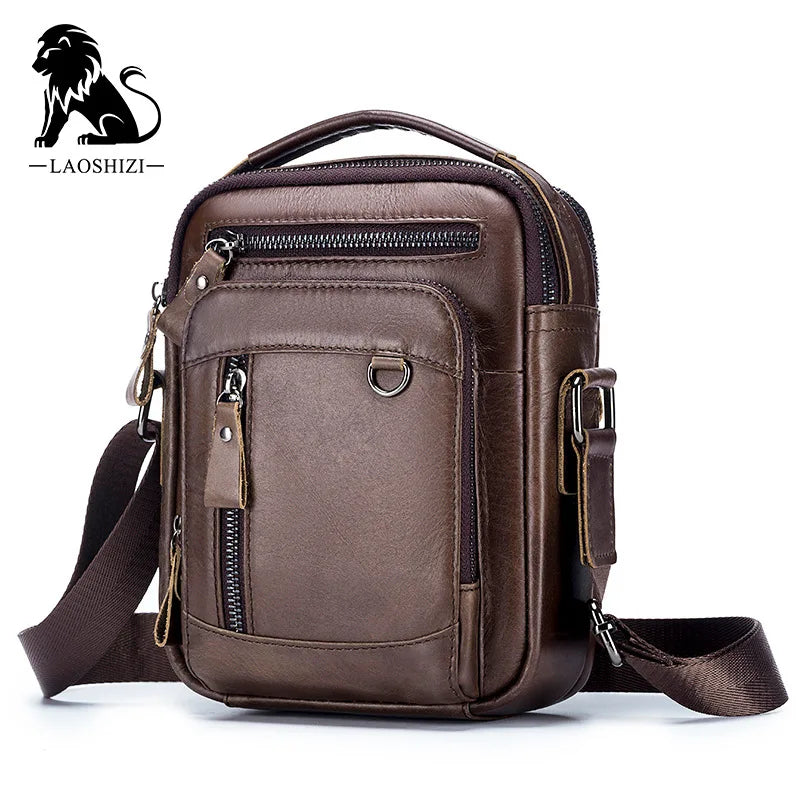 Brand 100% Genuine Leather Men's Shoulder Bags Messenger Bag for Men Crossbody Bags New Small Man Designer Handbag Bolso Male