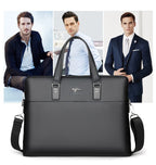 Sacoche Homme Format A4 en Simili Cuir Grainé