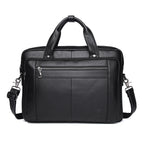 Sacoche Ordinateur Homme 16 Pouces Cuir Noir à Bandoulière