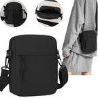 Mini Sacoche Bandoulière Homme en Nylon Noir