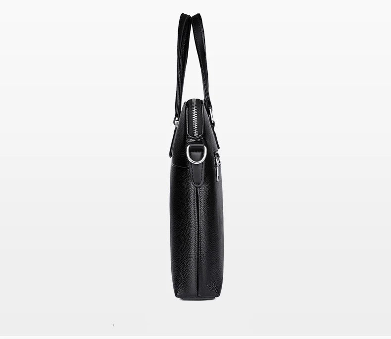 Kangaroo Leather Briefcases For Men Laptop Designer Document A4 Business Tote Handbag Shoulder Square Side Porter Crossbody Bag