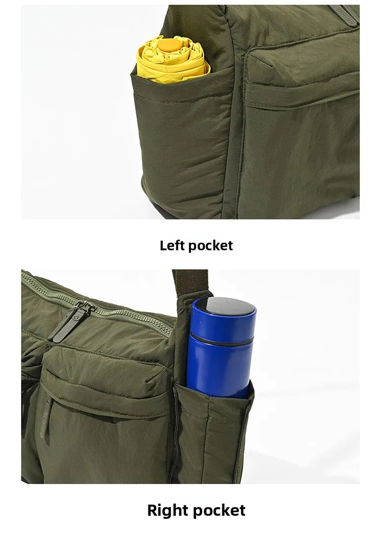 Top Quality Thickened Casual Messenger Bag, Single Shoulder Bag Large Capacity Laptop Bag, Multi Pocket Sport Bags for Women Men