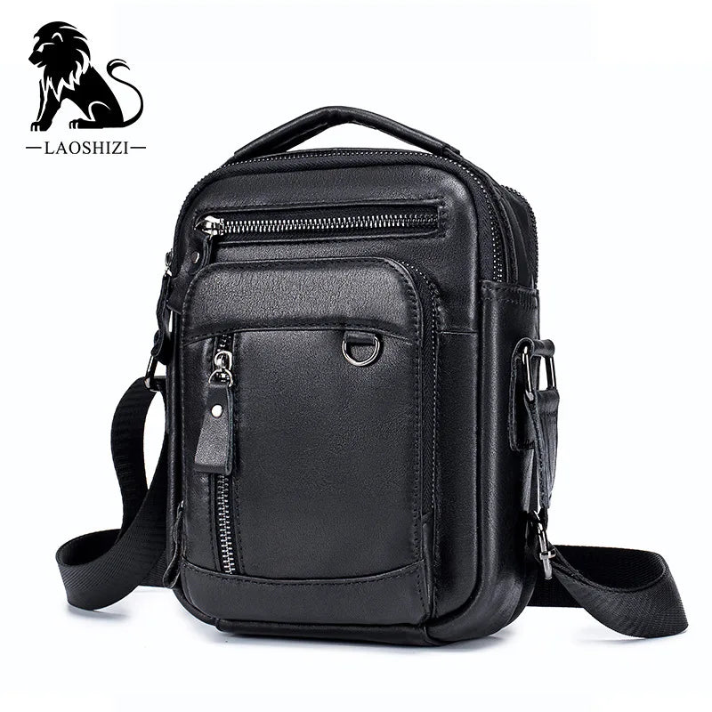 Brand 100% Genuine Leather Men's Shoulder Bags Messenger Bag for Men Crossbody Bags New Small Man Designer Handbag Bolso Male