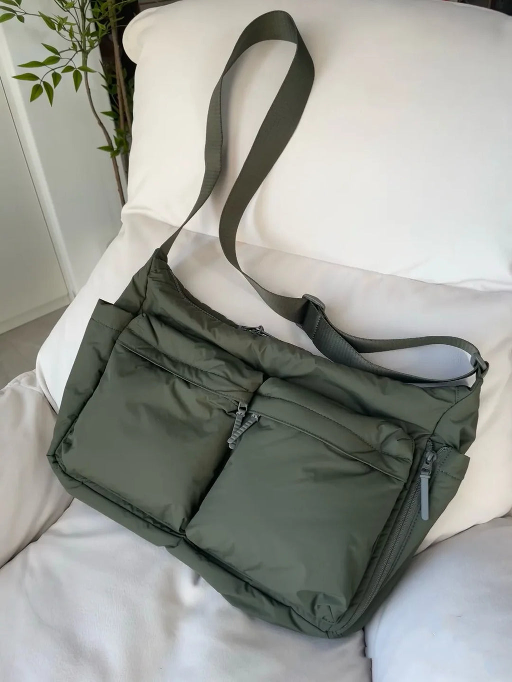 Top Quality Thickened Casual Messenger Bag, Single Shoulder Bag Large Capacity Laptop Bag, Multi Pocket Sport Bags for Women Men