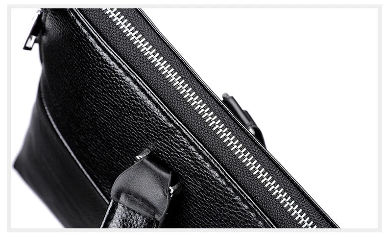 Kangaroo Leather Briefcases For Men Laptop Designer Document A4 Business Tote Handbag Shoulder Square Side Porter Crossbody Bag