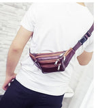 Grande Sacoche Banane Homme en Cuir Souple