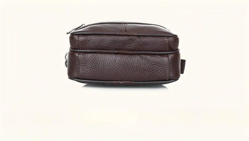 Homefish New Genuine Leather Crossbody Bag Vertical Trendy Multifunctional Shoulder Bag Briefcase Casual Travel Messenger Bag