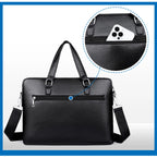 Sacoche Homme Format A4 en Simili Cuir Grainé