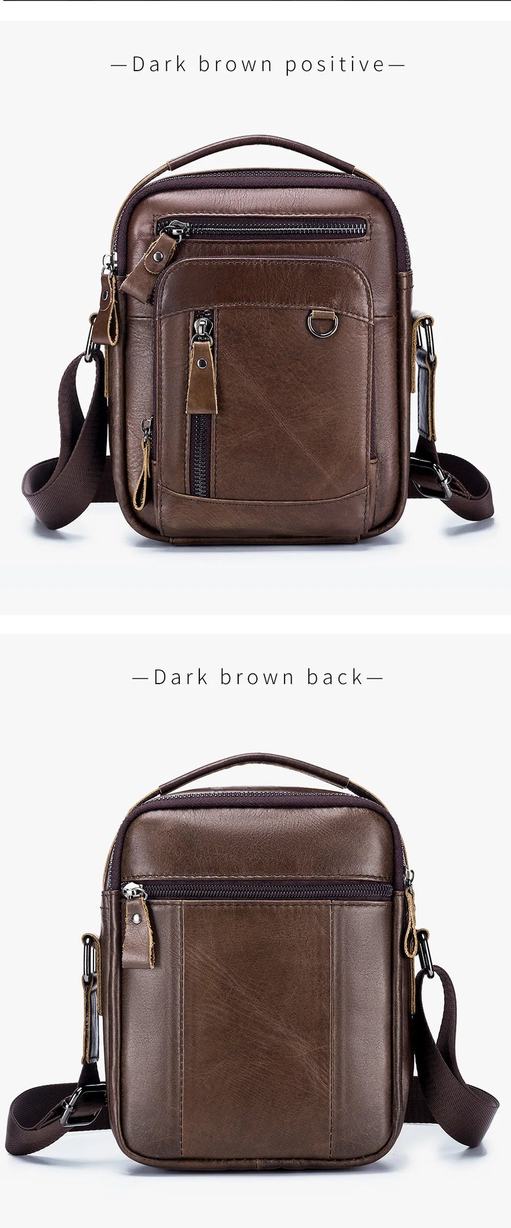 Brand 100% Genuine Leather Men's Shoulder Bags Messenger Bag for Men Crossbody Bags New Small Man Designer Handbag Bolso Male