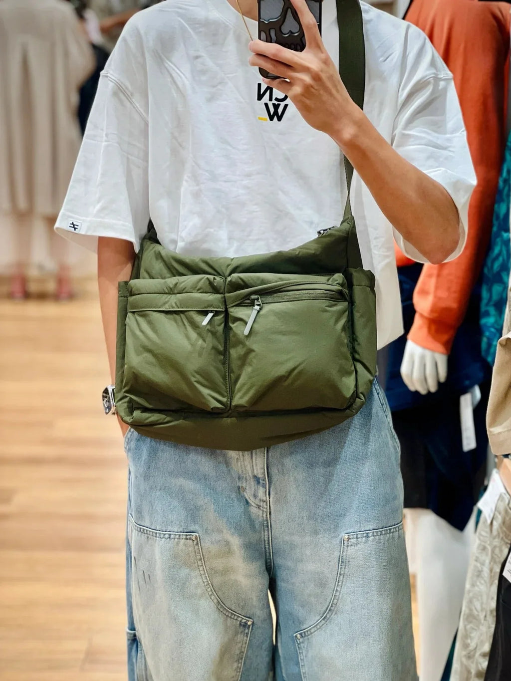 Top Quality Thickened Casual Messenger Bag, Single Shoulder Bag Large Capacity Laptop Bag, Multi Pocket Sport Bags for Women Men