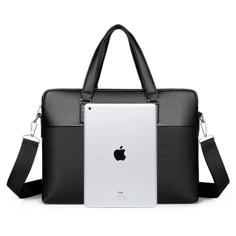 Kangaroo Leather Briefcases For Men Laptop Designer Document A4 Business Tote Handbag Shoulder Square Side Porter Crossbody Bag