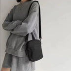 Mini Sacoche Bandoulière Homme en Nylon Noir