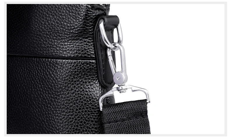 Kangaroo Leather Briefcases For Men Laptop Designer Document A4 Business Tote Handbag Shoulder Square Side Porter Crossbody Bag
