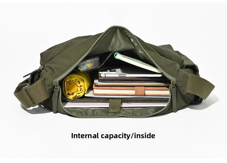Top Quality Thickened Casual Messenger Bag, Single Shoulder Bag Large Capacity Laptop Bag, Multi Pocket Sport Bags for Women Men