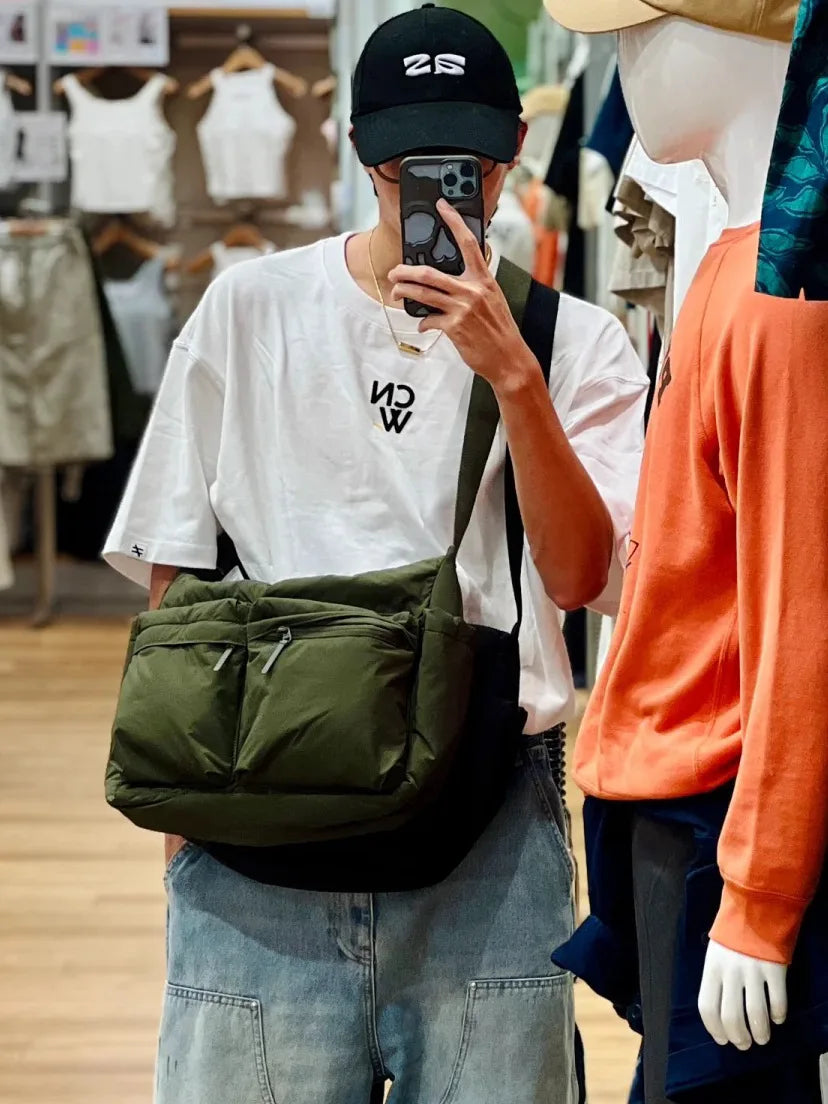 Top Quality Thickened Casual Messenger Bag, Single Shoulder Bag Large Capacity Laptop Bag, Multi Pocket Sport Bags for Women Men