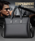 Sacoche Homme Format A4 en Simili Cuir Grainé