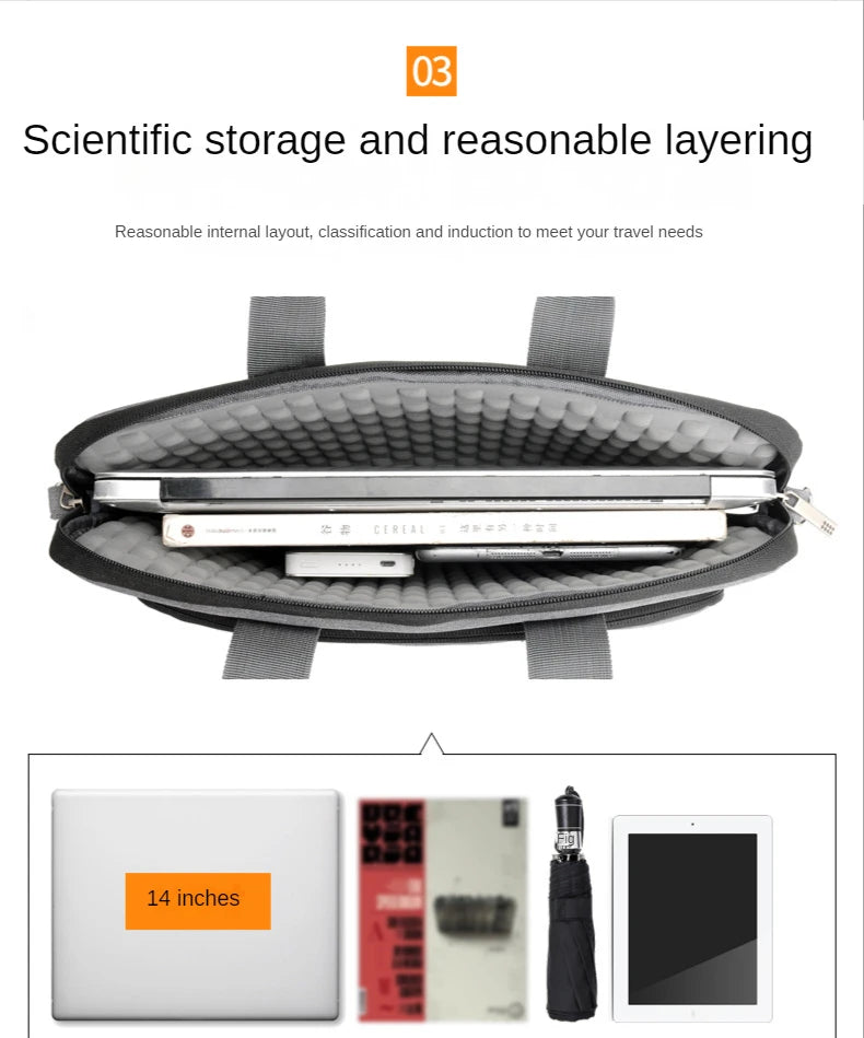 Original IHOYI Computer Bag Portable Business Notebook Bag 13/14/15/17 inch Laptop Bag For To Xiaomi Lenovo Macbook