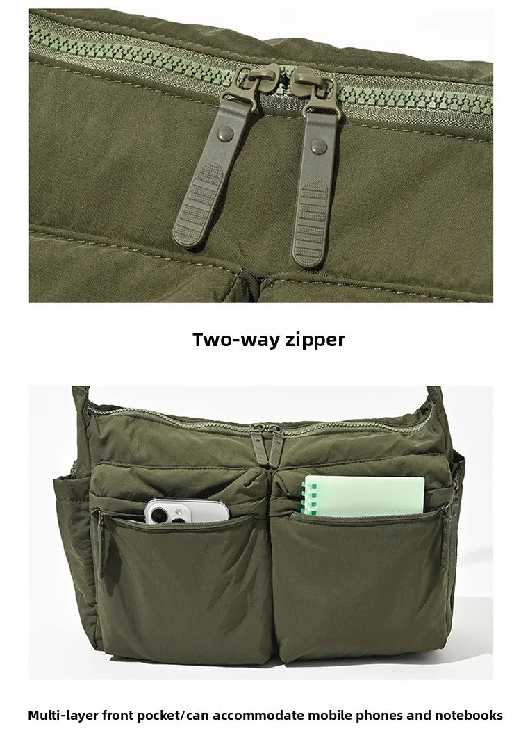 Top Quality Thickened Casual Messenger Bag, Single Shoulder Bag Large Capacity Laptop Bag, Multi Pocket Sport Bags for Women Men