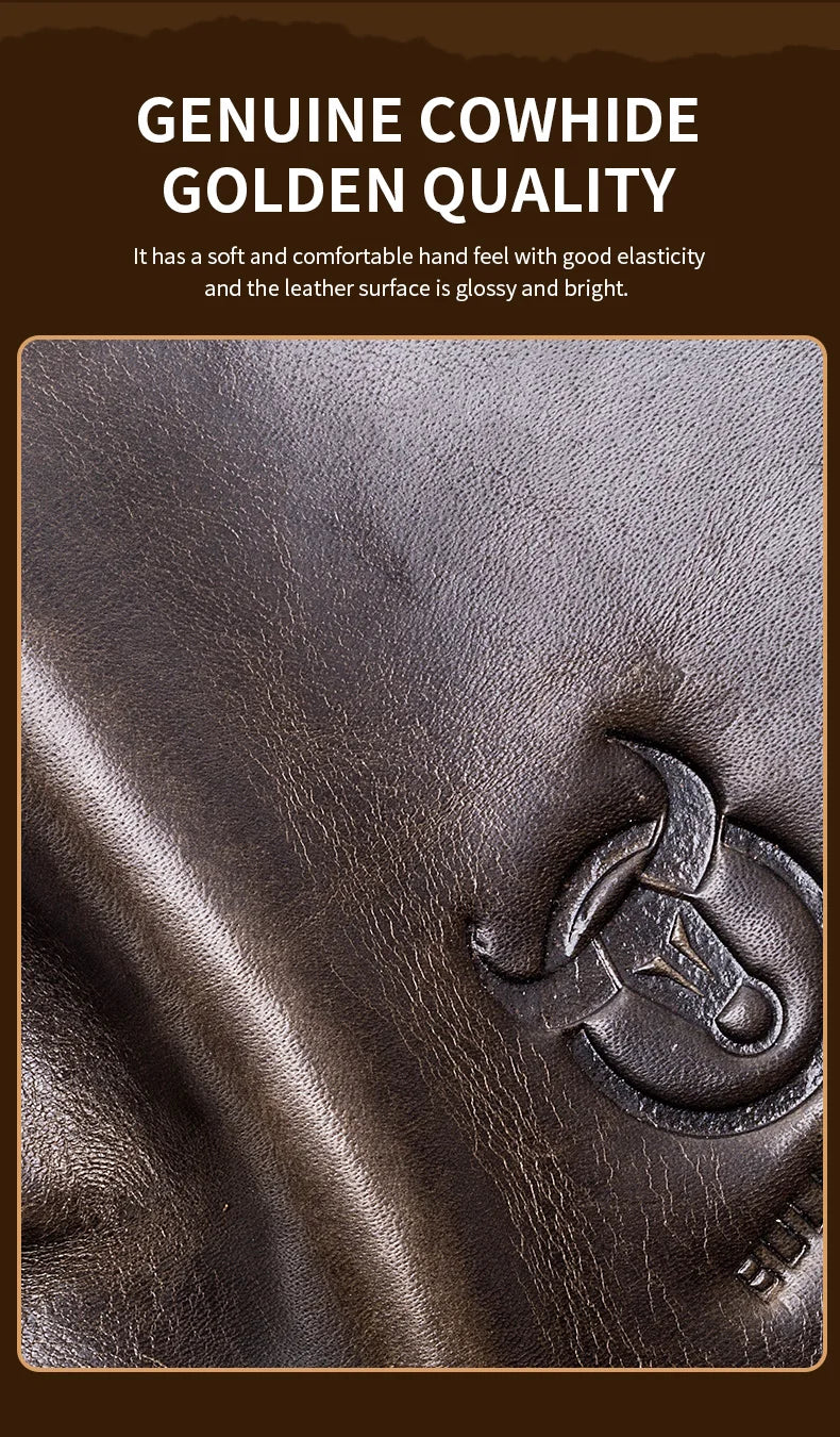 BULLCAPTAIN Genuine Leather Men's Crossbody Bag Large Capacity Casual Multifunctional Handbag A Fashion Business Briefcase