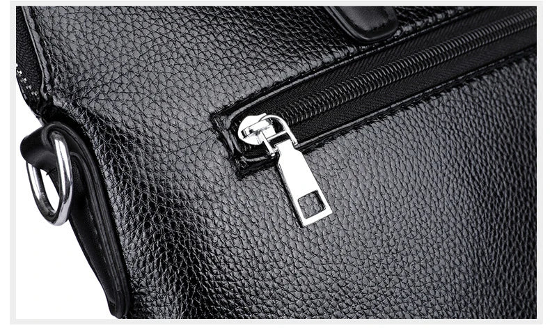 Kangaroo Leather Briefcases For Men Laptop Designer Document A4 Business Tote Handbag Shoulder Square Side Porter Crossbody Bag