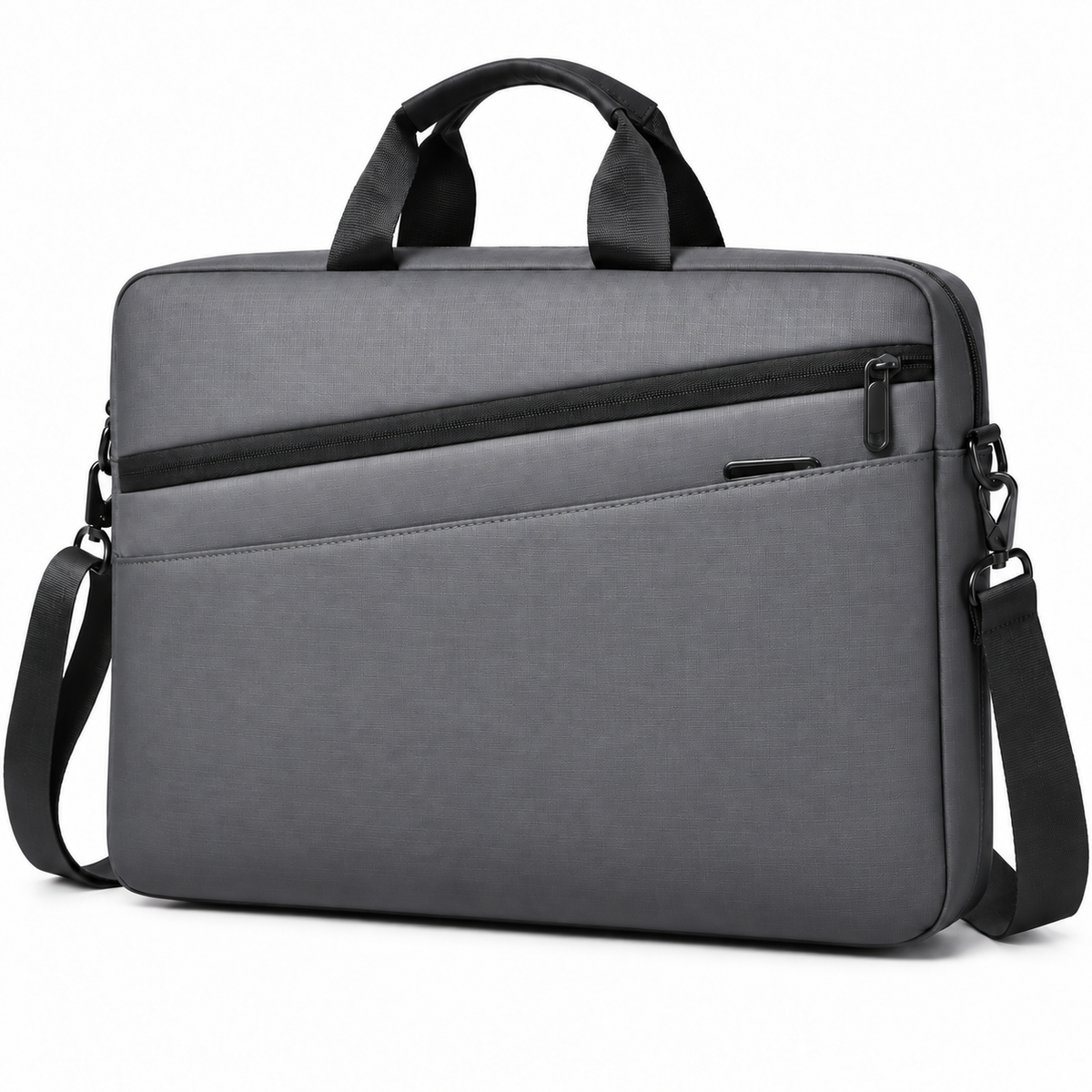 Sacoche Ordinateur Homme 15 ou 17 Pouces, coloris gris