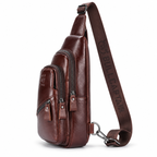 Sacoche Bandoulière Homme en Cuir à Port USB, photo 4 sur 10