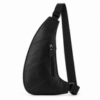 Sacoche Bandoulière Homme en Cuir Véritable Forme Demi-Lune, photo 6 sur 7