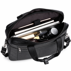 Sacoche Ordinateur Homme en Cuir de Vachette Noir 16 pouces, photo 5 sur 8